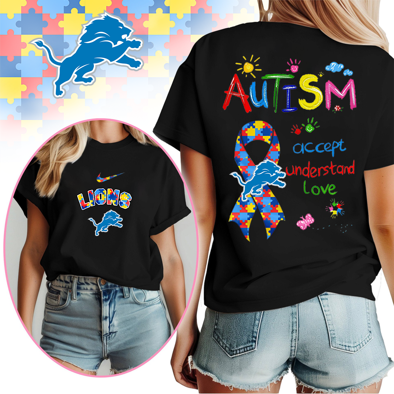 DL Premium Autism Awareness 3D Shirt DDT TTV