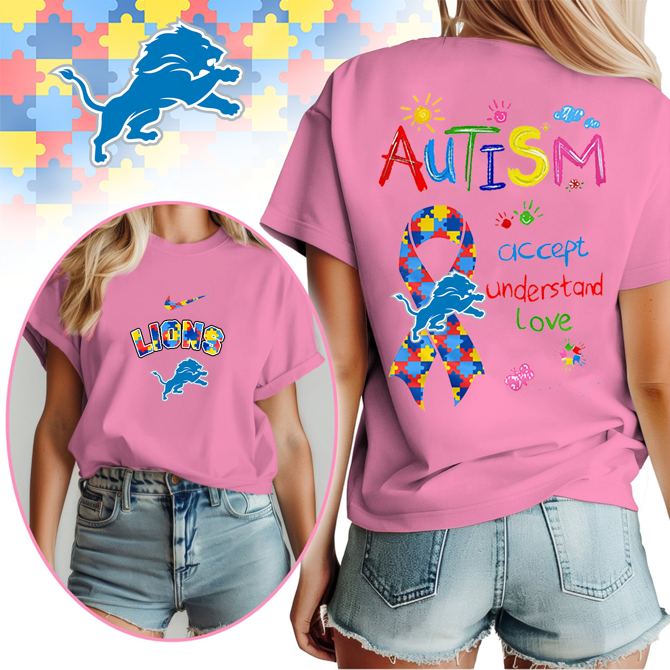 DL Premium Autism Awareness 3D Shirt DDT TTV