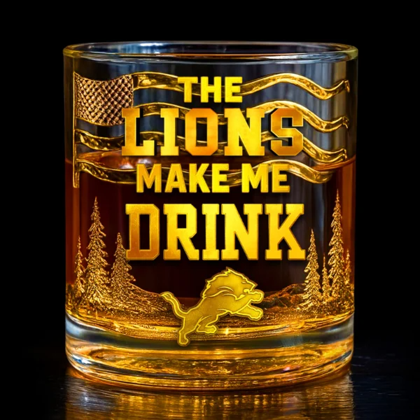 DL Premium NFL Golden Whiskey Fan Glass DDT HLPhuong