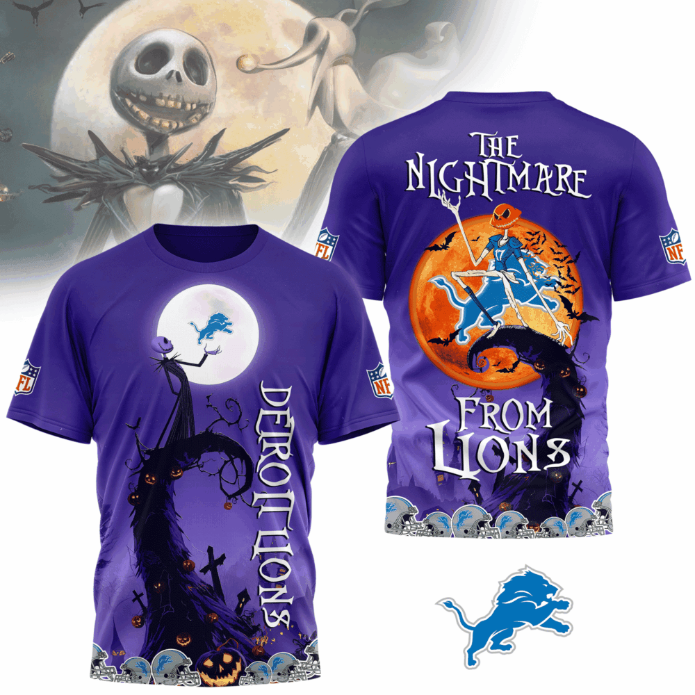 DL Premium NFL X Halloween The Nightmare 3D Shirt DDT CTND