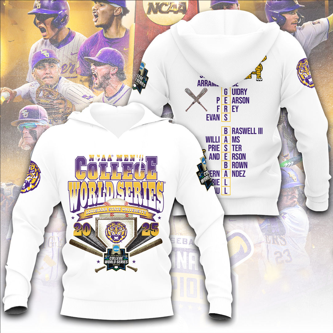 LSU Wins 2025 DI Baseball National Championship V88 Shirt DDT CTND