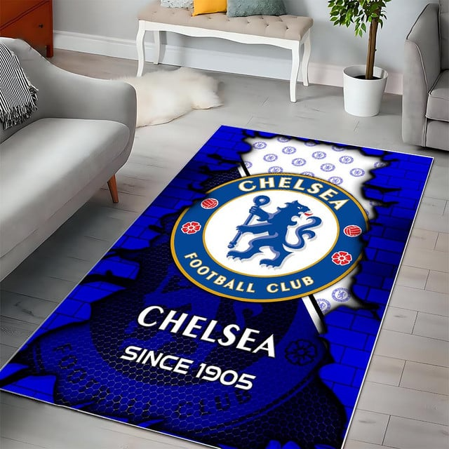 EPL x CHE Broken Brick Multi Logo Carpet Rug V1 NAK