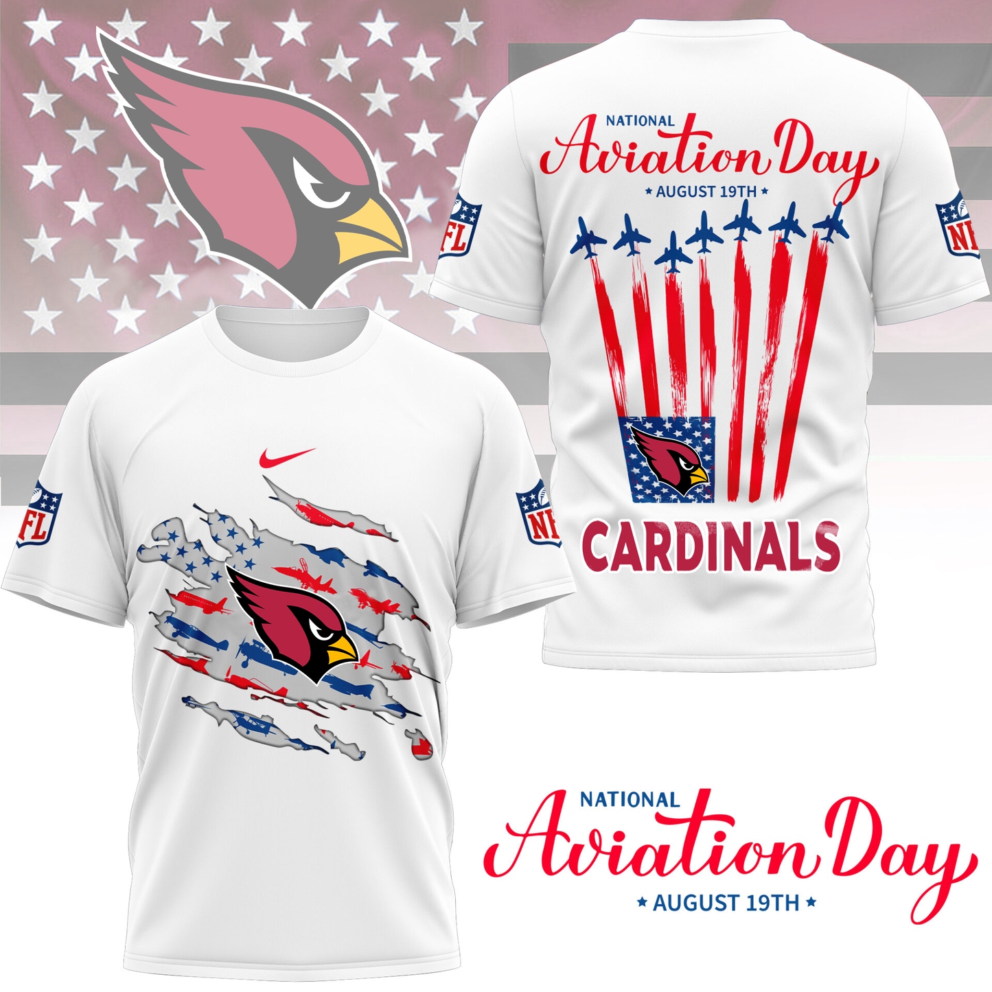 AC Premium National Aviation Day 3D Shirt DDT TTV