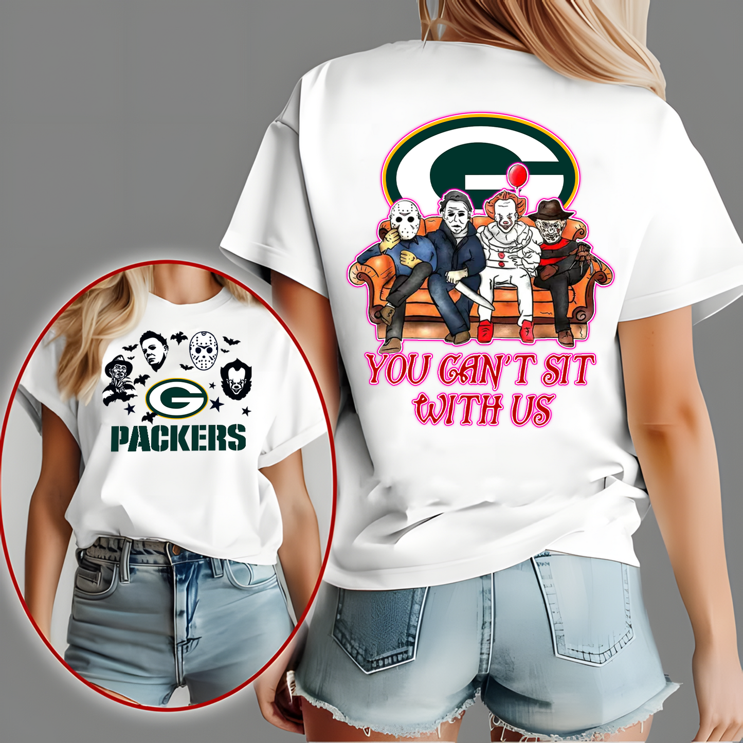 GB x NFL Horror Movie Fan Shirt DatND DVT