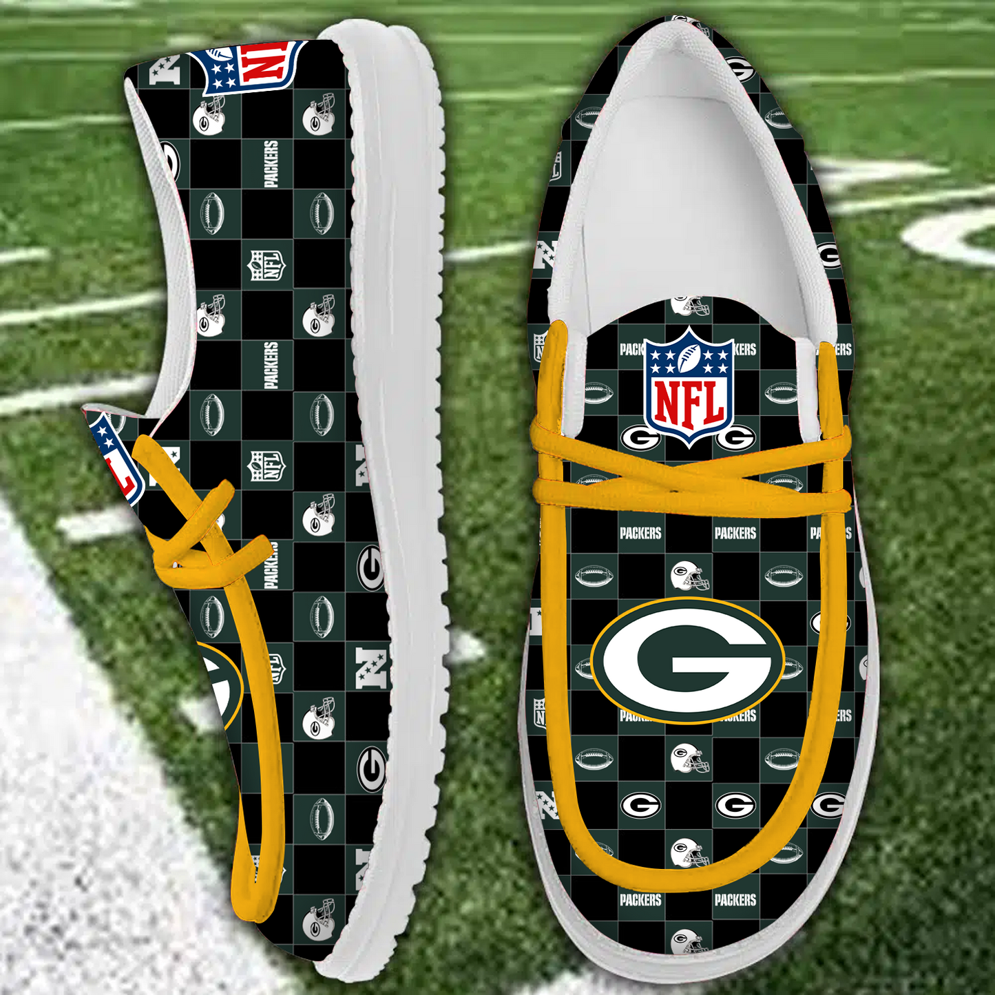 GB x NFL Personalized Low Top Shoes DATND TANTD