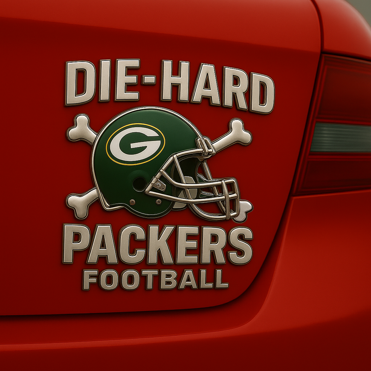 GB x NFL Premium 3D Car Name Badge DATND DVT