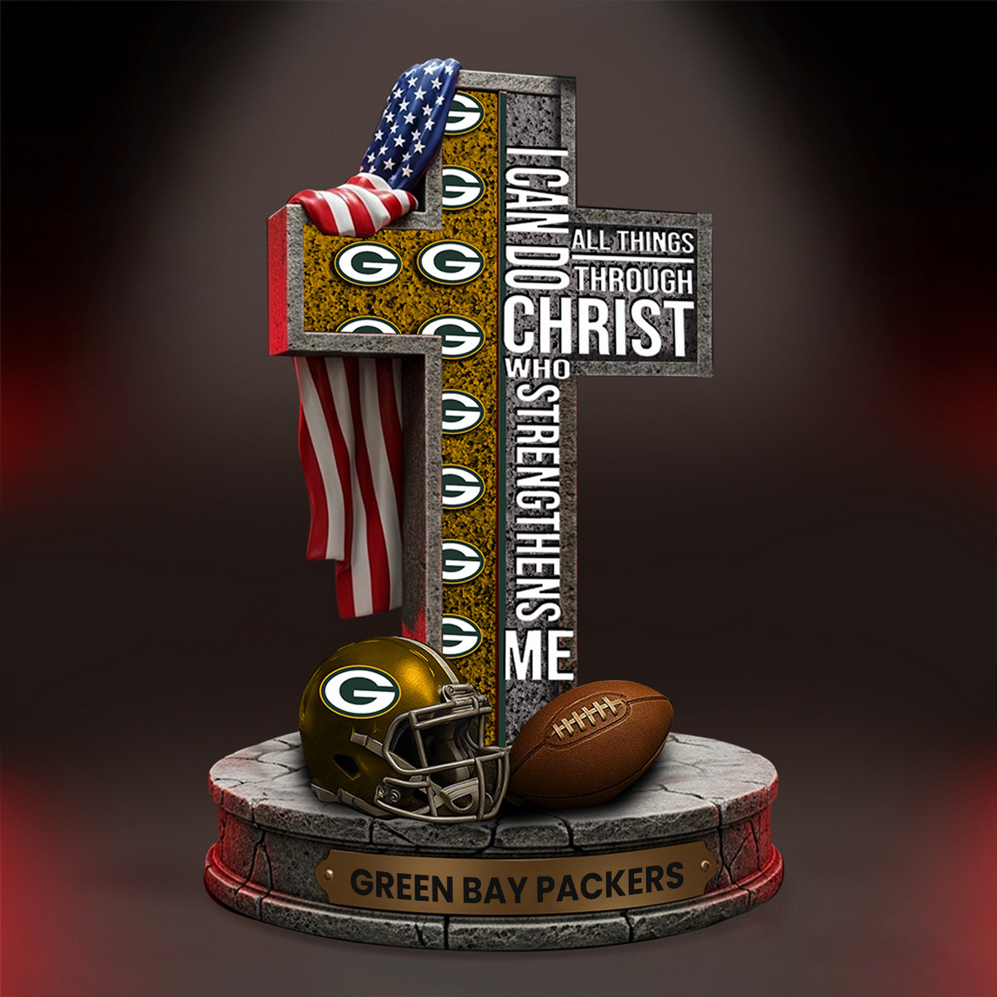 GB x NFL Premium Acrylic Block DATND TANTD