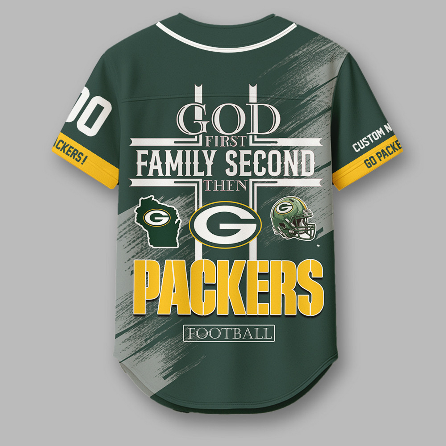 GB x NFL Premium NFL Baseball Jersey DATND TANTD