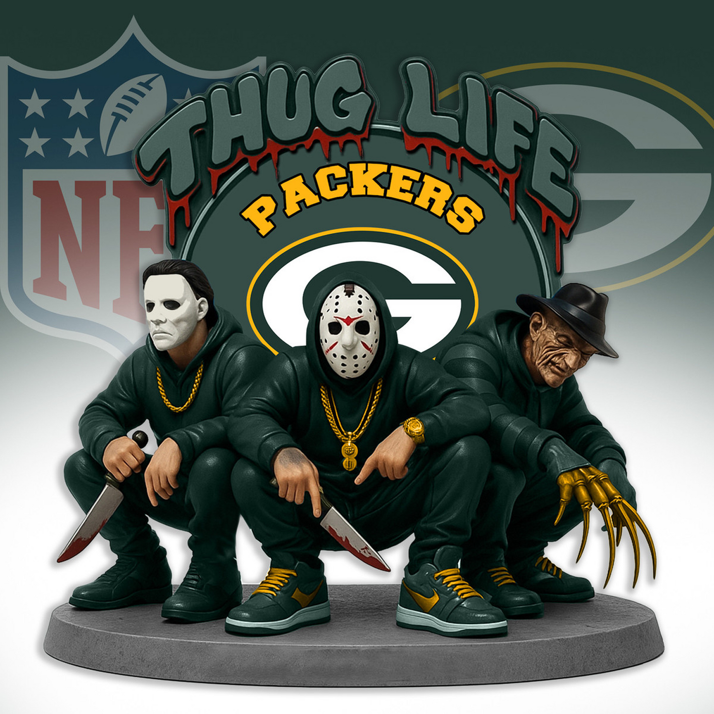 GB x NFL Thug Life Acrylic Plaque