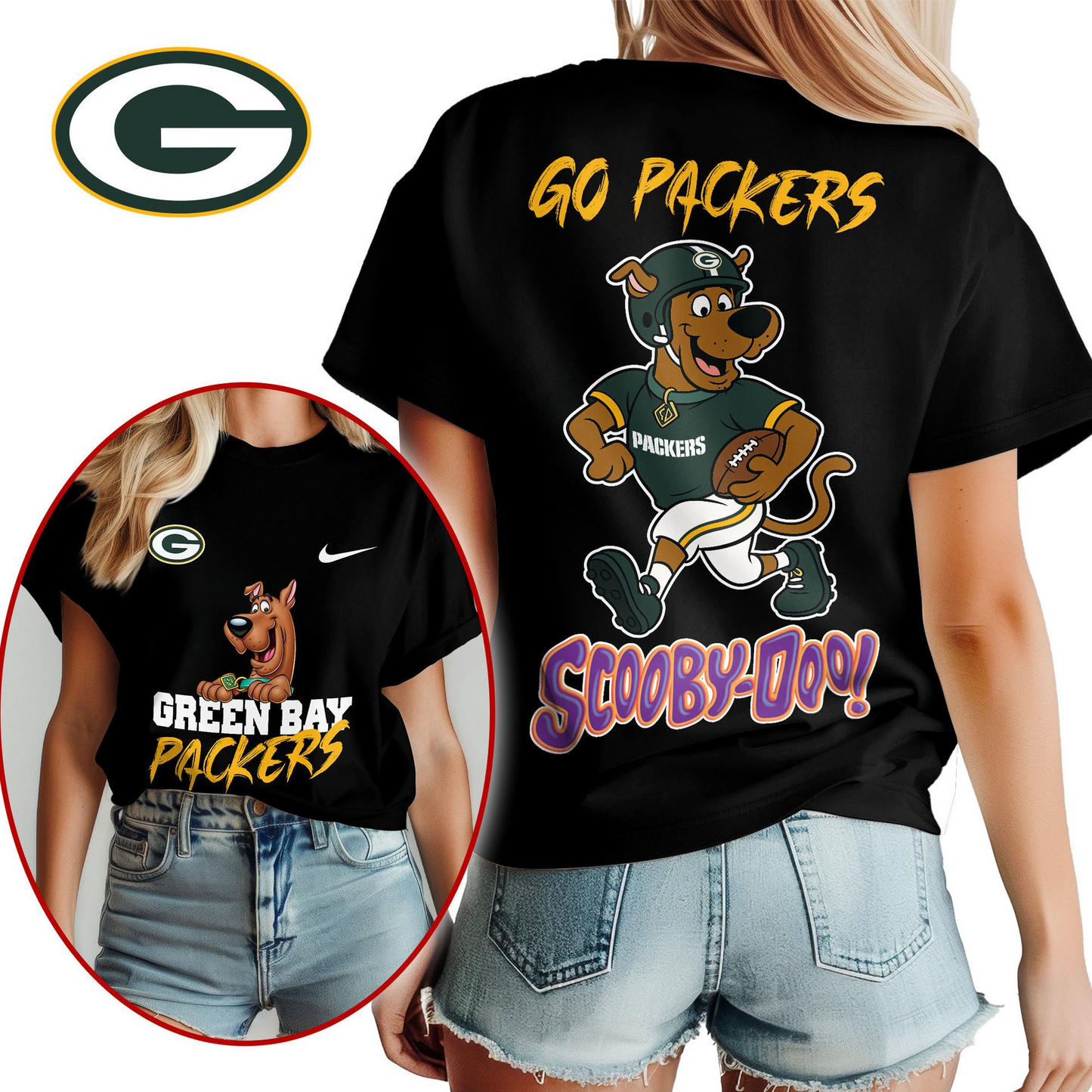 GBP Premium NFL Scooby-Doo Fan Women‘s Shirt DDT CTND