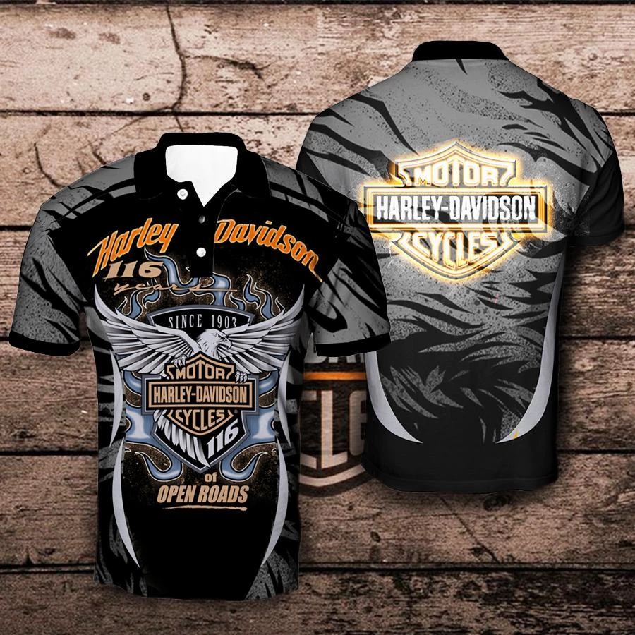 HD Premium Motorcycle V2 Polo Shirt DDT CTND