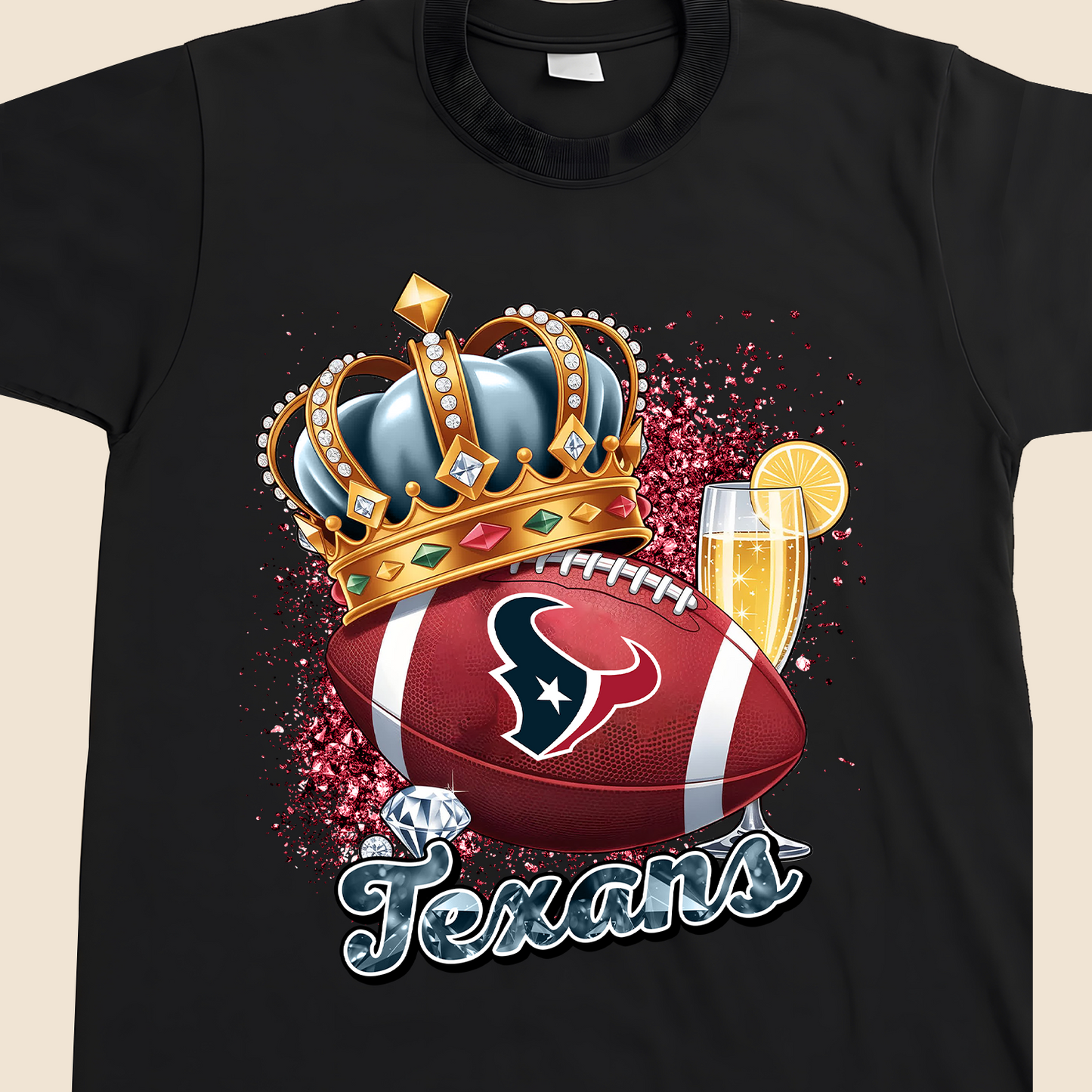 HOU x NFL Crowns Diamond T-Shirt DATND TANTD