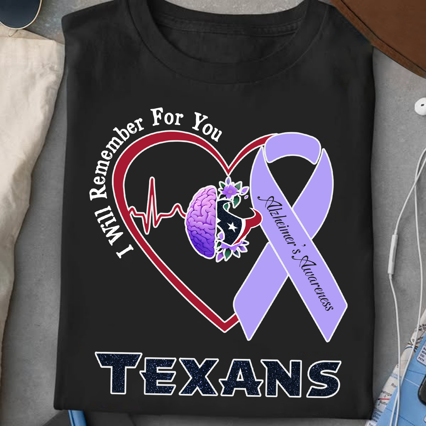 HOU x NFL I Will Remember For You T-Shirt V1 DATND TANTD