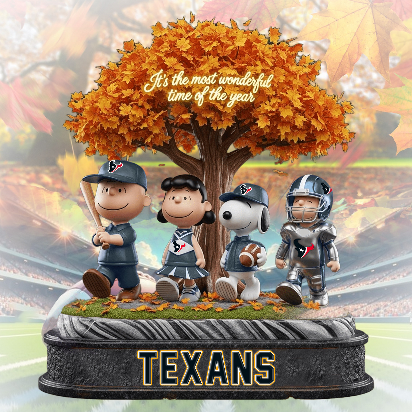 HOU x NFL Premium Acrylic Block DATND TANTD
