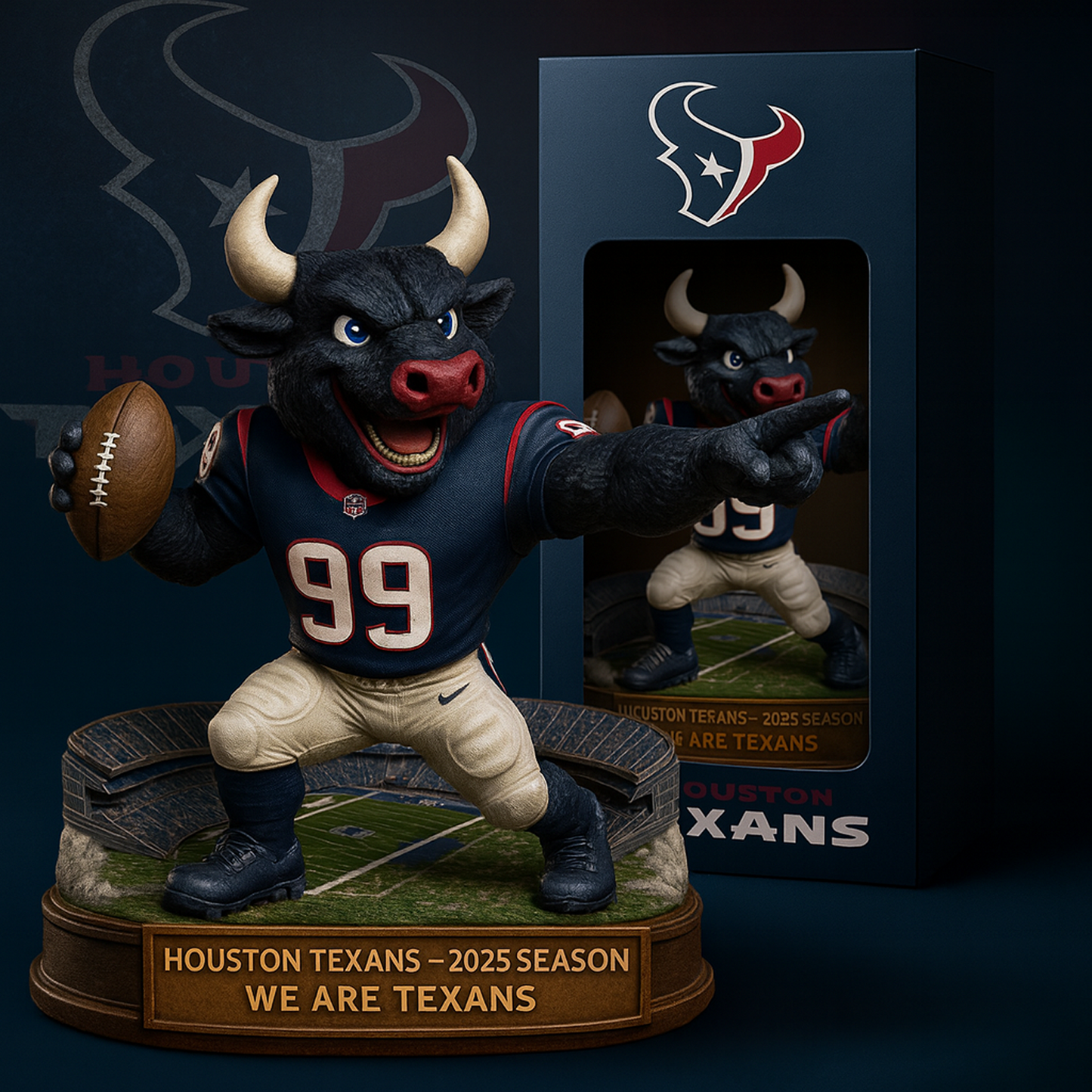 HOU x NFL Premium Acrylic Plaque DATND TANTD