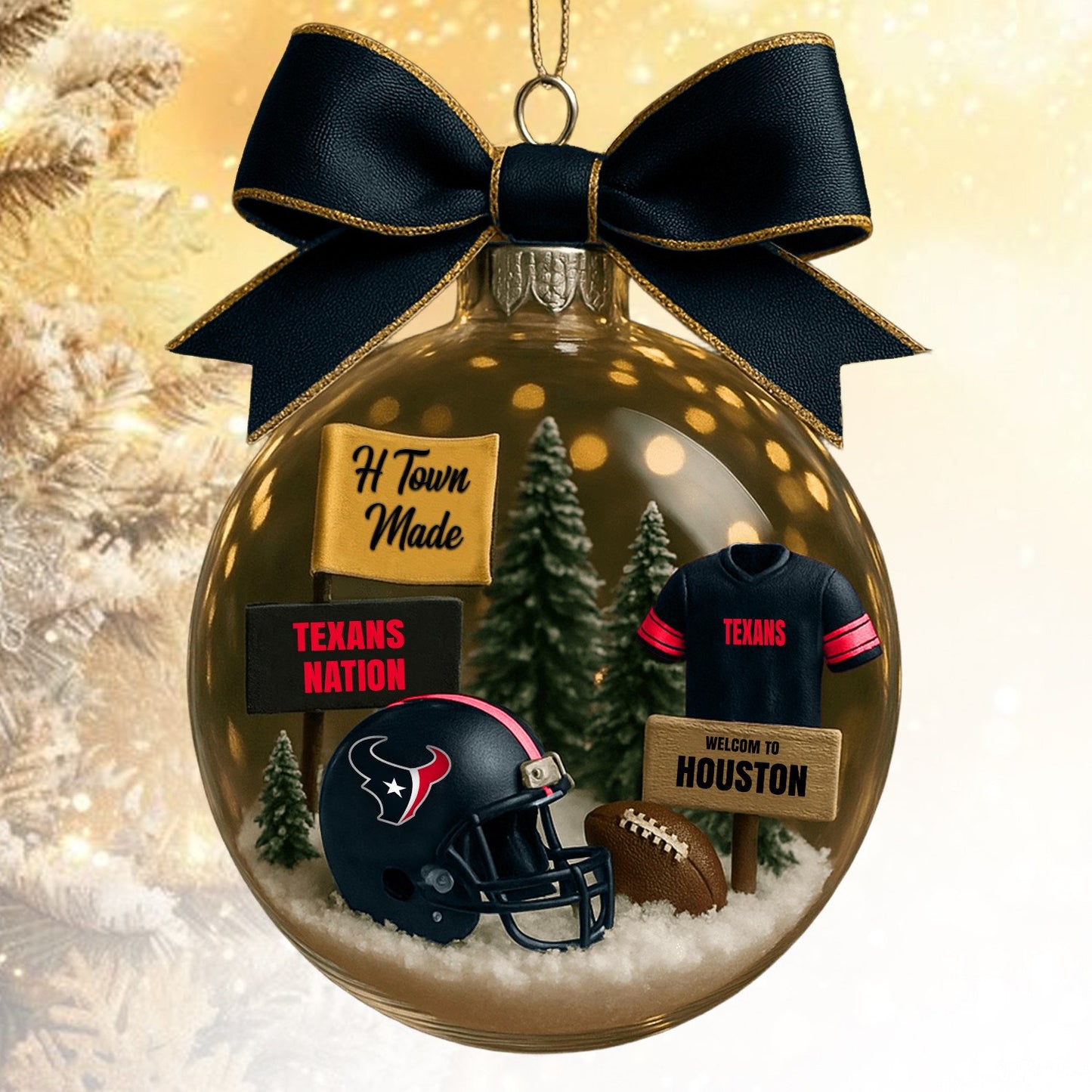 HT NFL Acrylic Ball Ornament - Best Gift For Fans DDT CTND