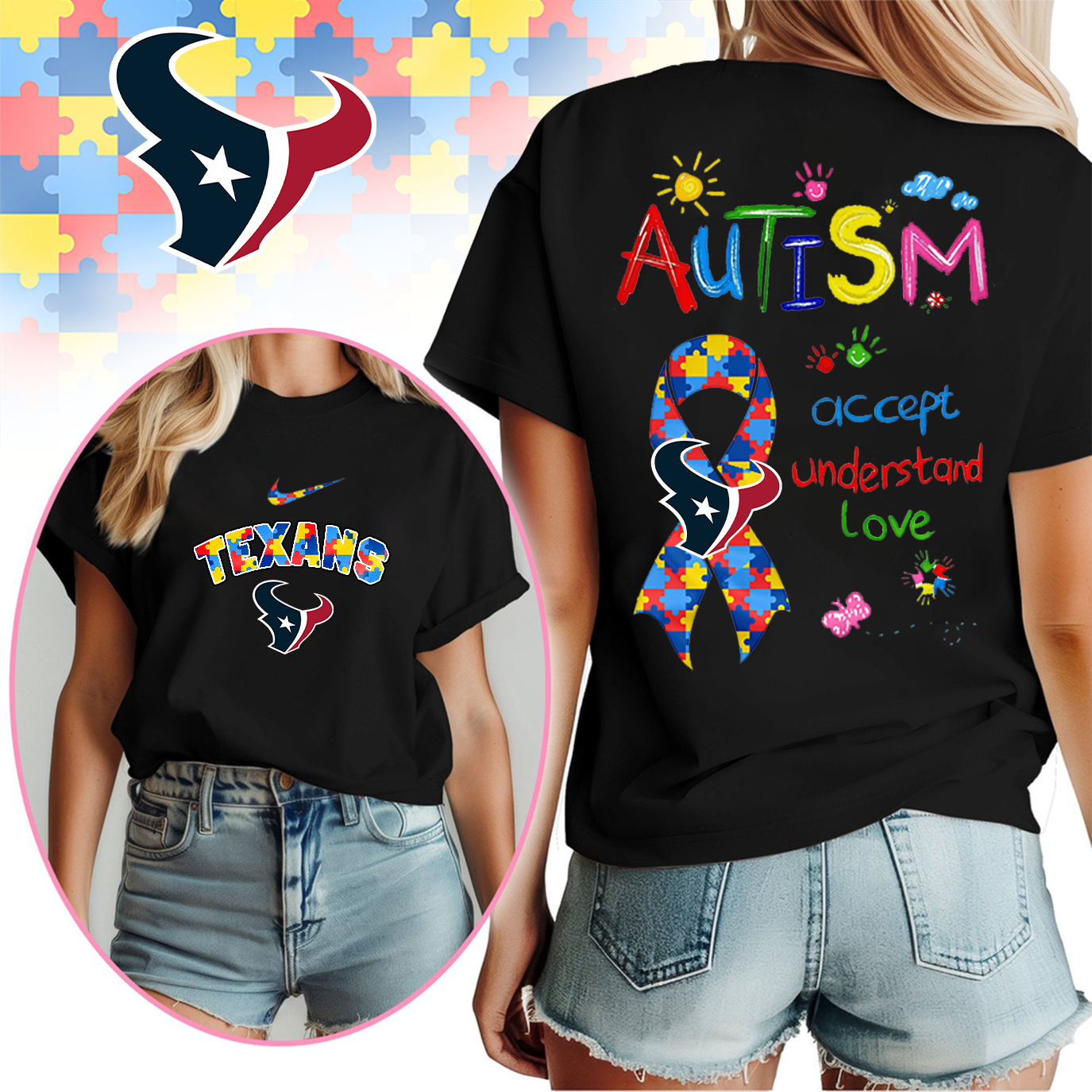 HT Premium Autism Awareness 3D Shirt DDT TTV