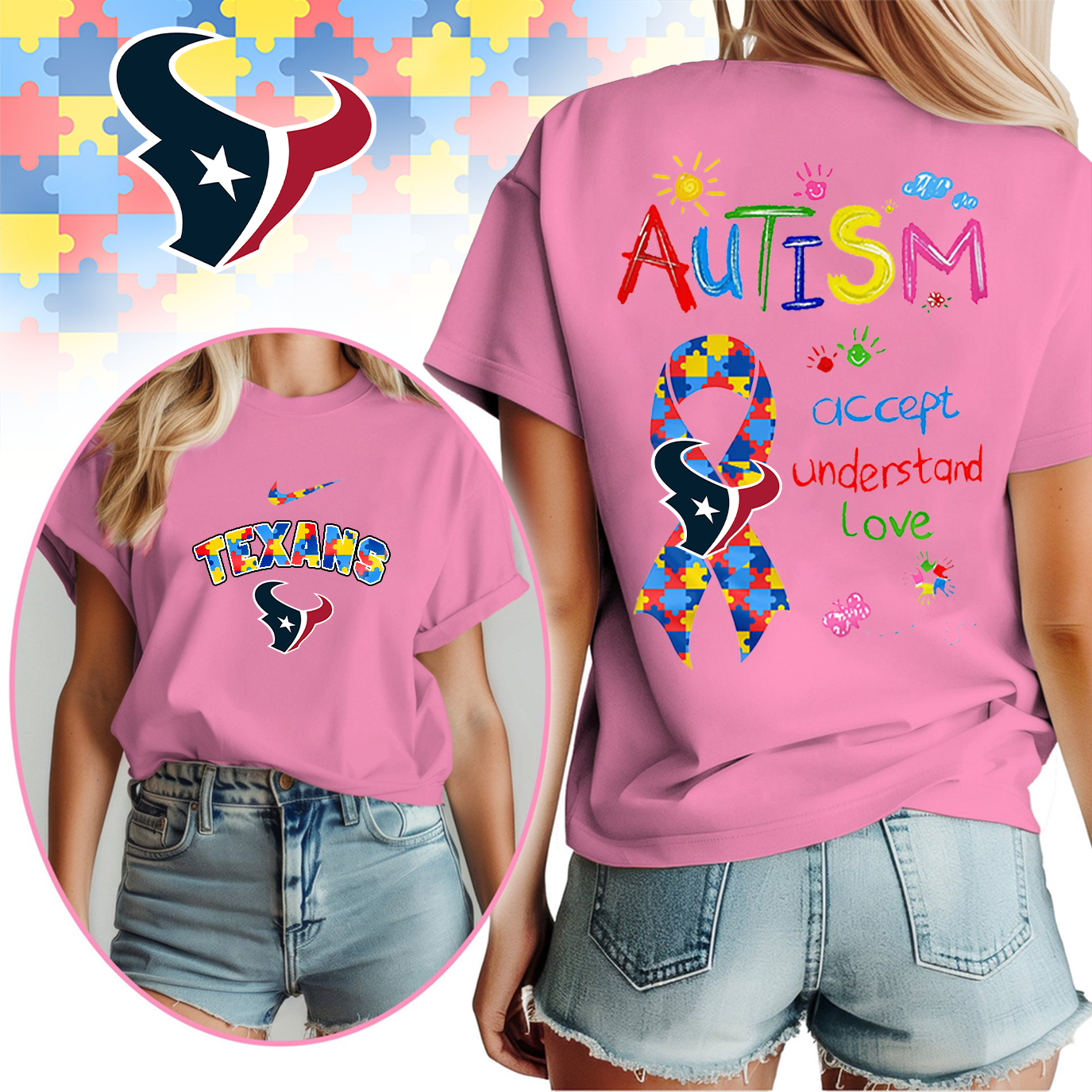 HT Premium Autism Awareness 3D Shirt DDT TTV