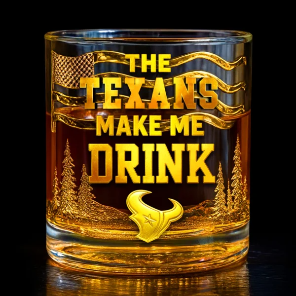 HT Premium NFL Golden Whiskey Fan Glass DDT HLPhuong