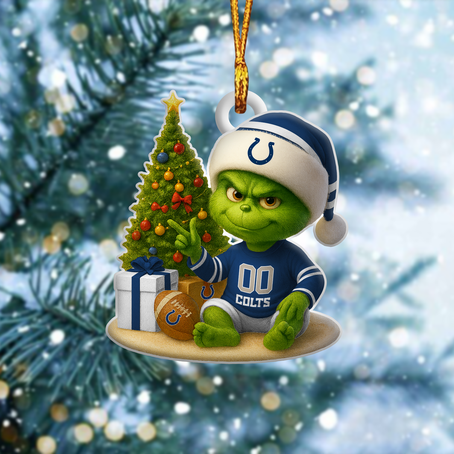 IC NFL x Grinch Premium Ornament DDT NTL