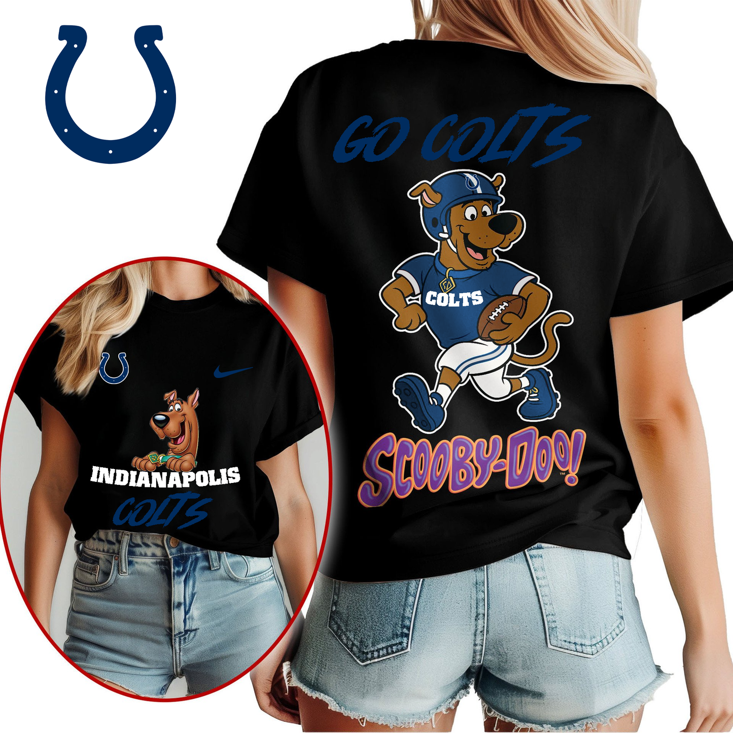 IC Premium NFL Scooby-Doo Fan Women‘s Shirt DDT CTND