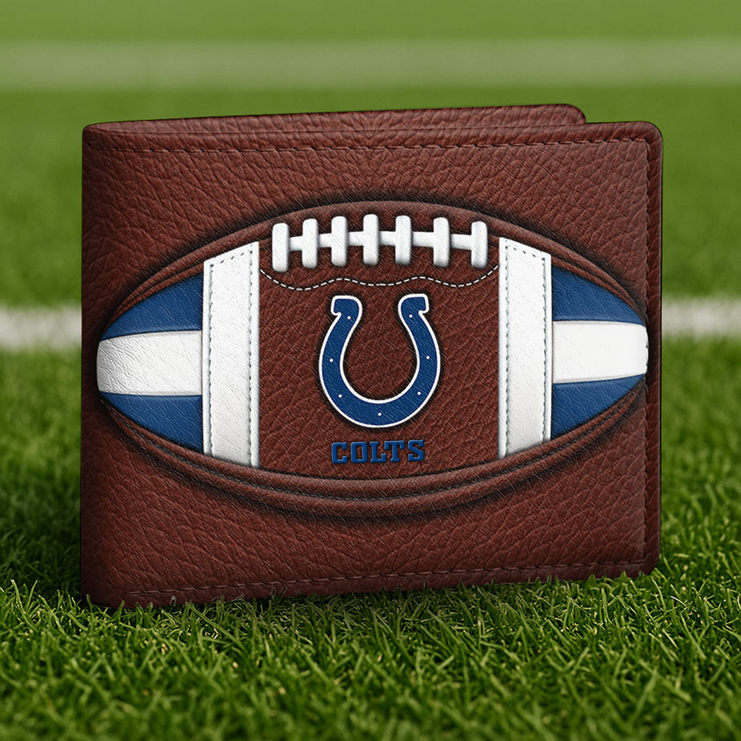 IND x NFL Football Men Special Brown Wallet DATND TANTD