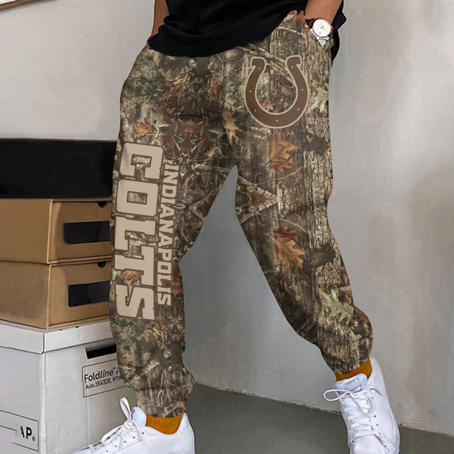 IND x NFL Football Team Hunting Camo Long Pants DATND TANTD