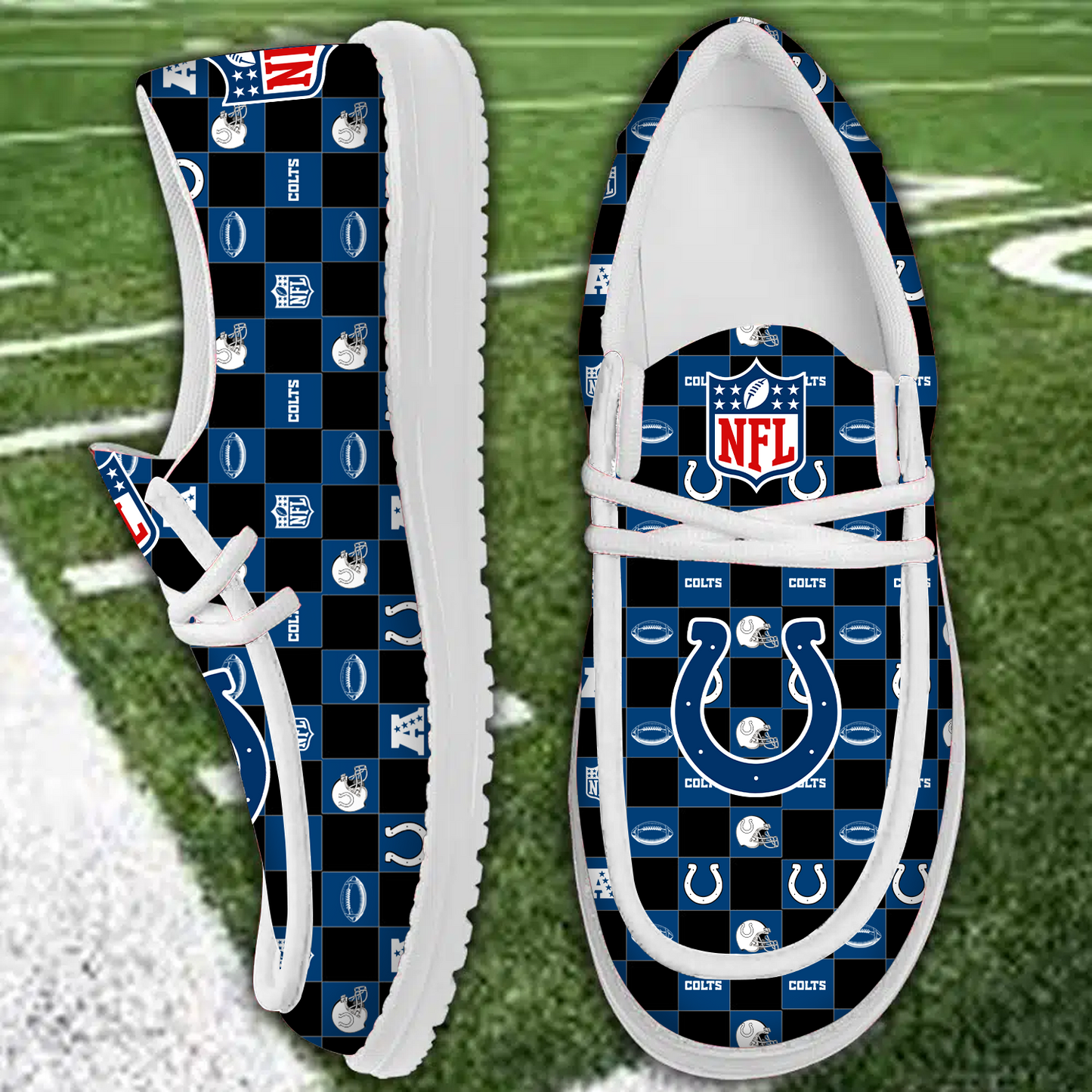 IND x NFL Personalized Low Top Shoes DATND TANTD