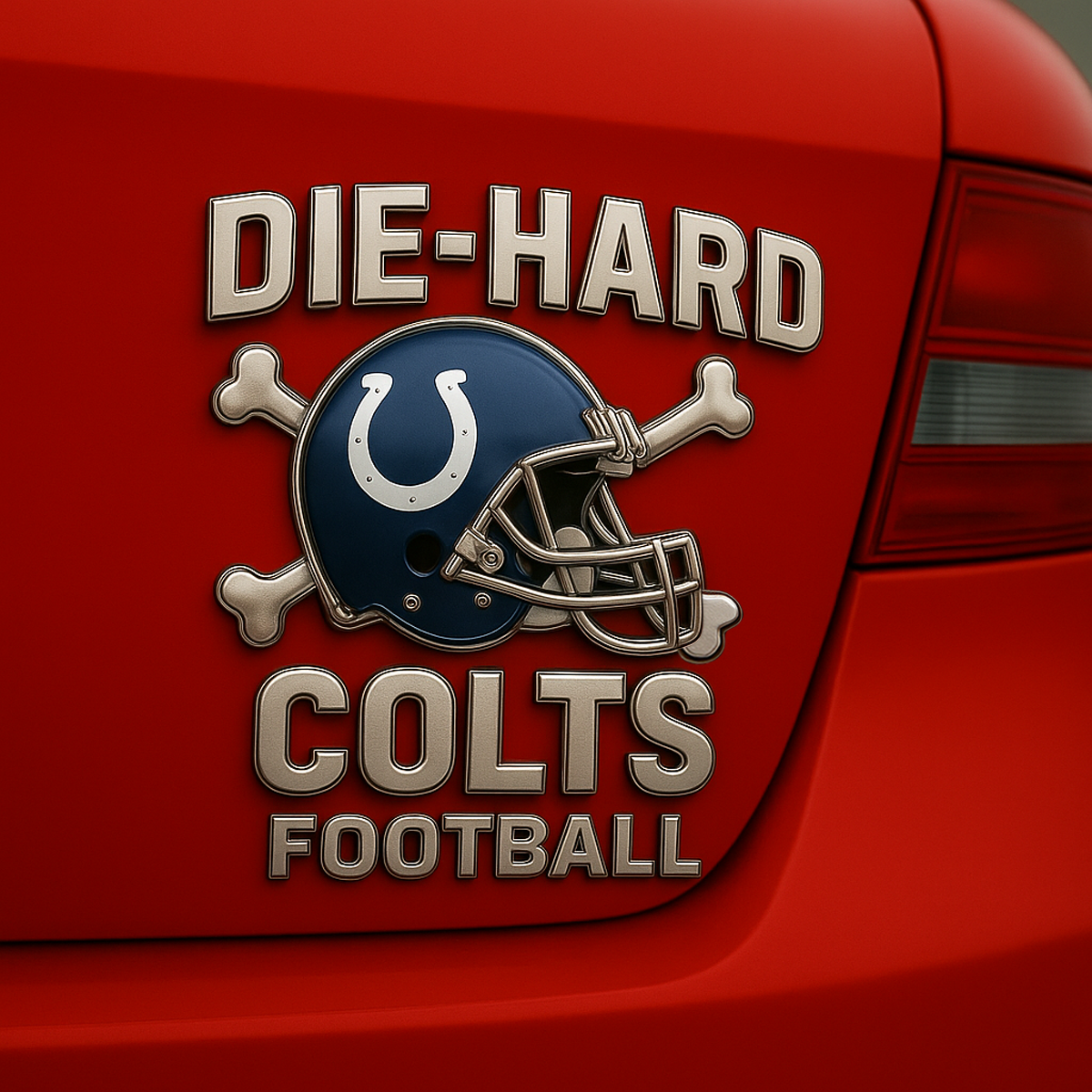 IND x NFL Premium 3D Car Name Badge DATND DVT