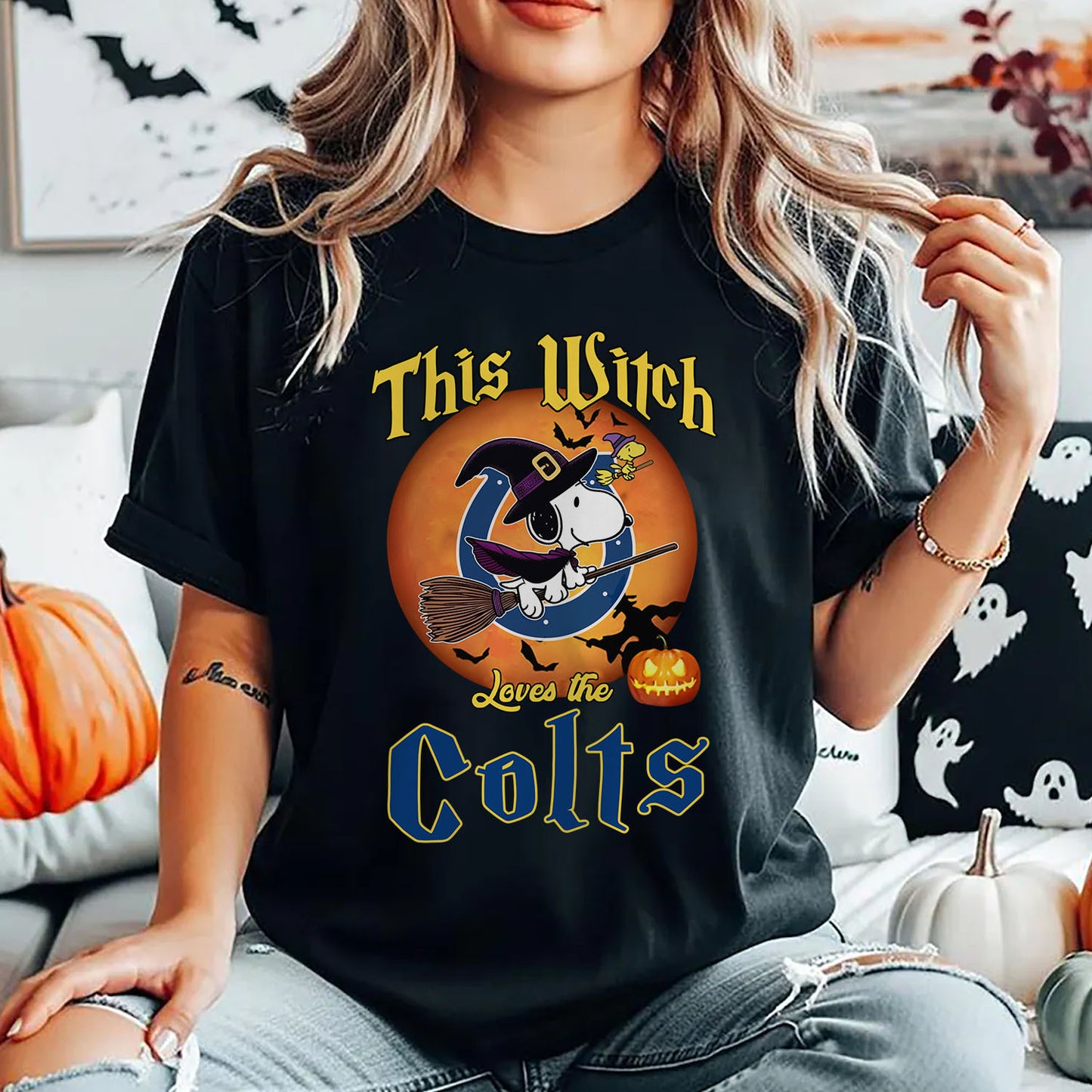 IND x NFL This Witch Snoopy Love This 2D Shirt DatND DVT