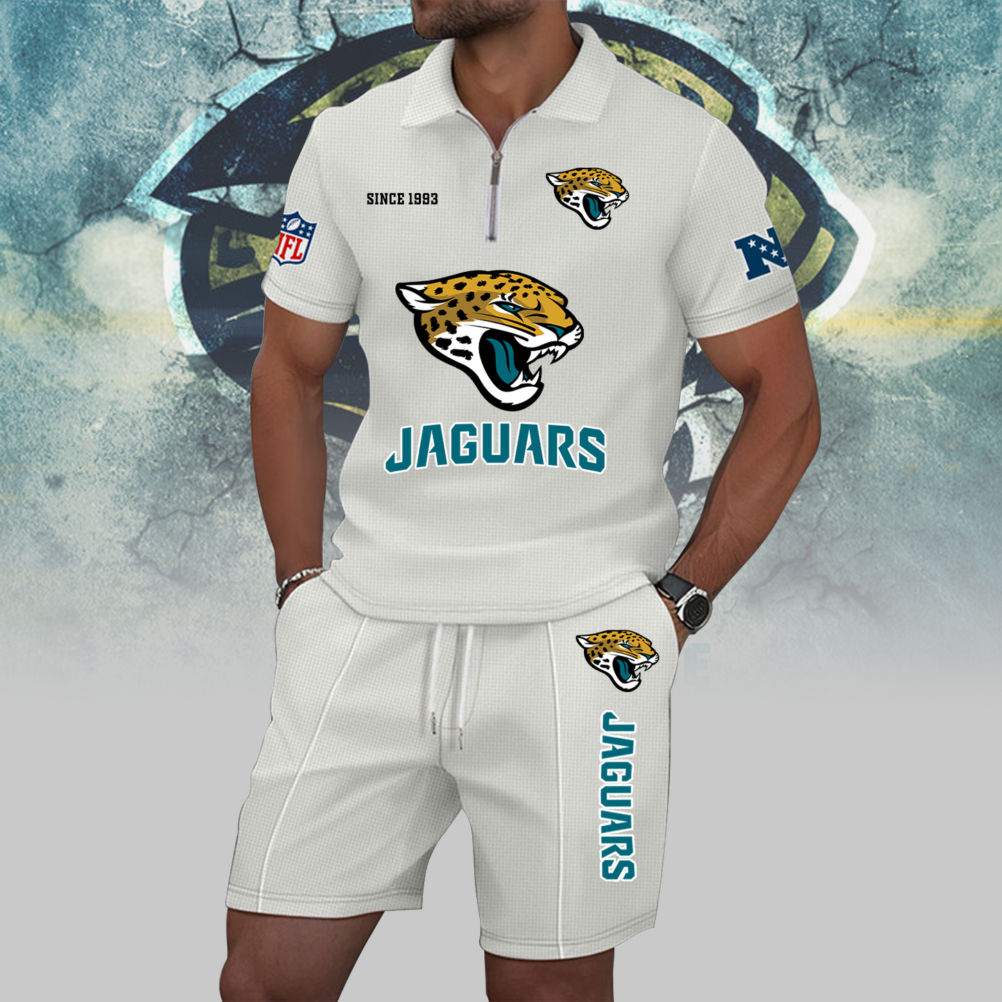 JAC x NFL Zip Polo Set DATND TANTD