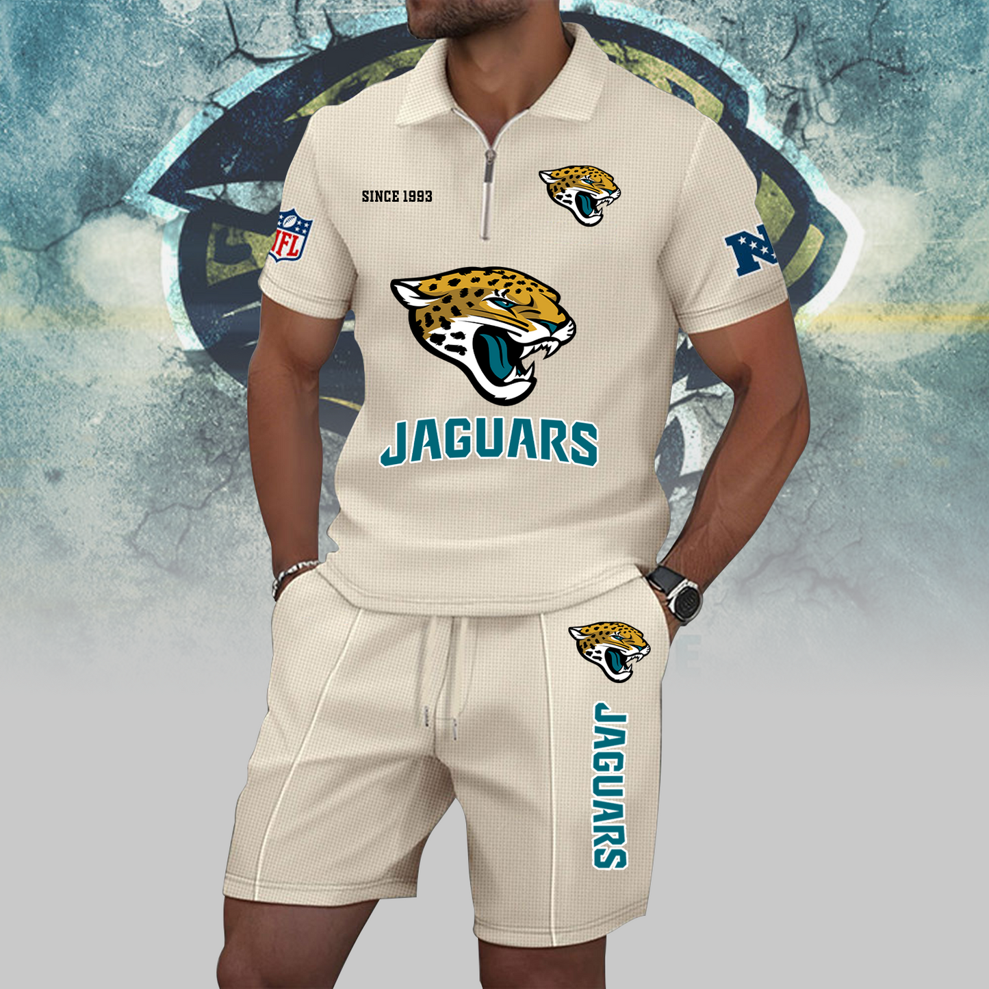 JAC x NFL Zip Polo Set DATND TANTD