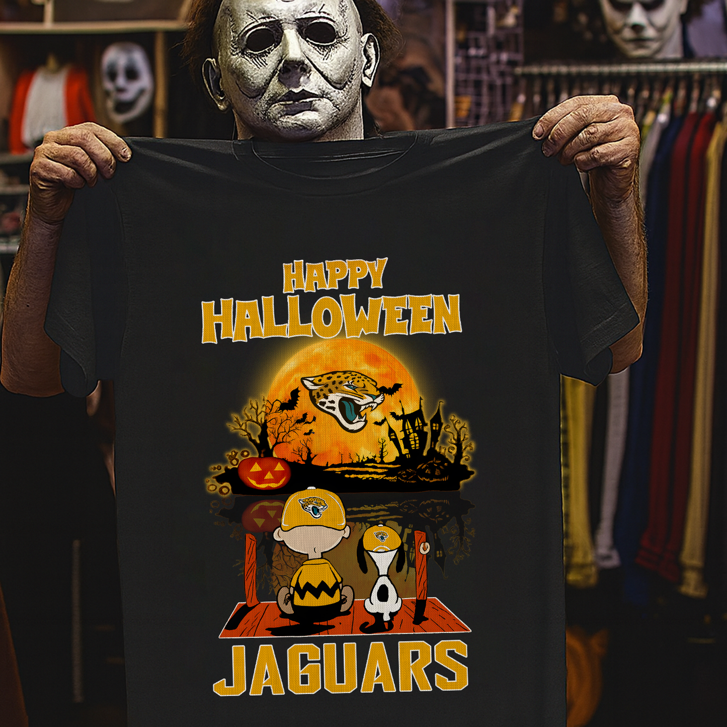 JAC X The Peanuts Snoopy And Charlie Brown Happy Halloween 2D Shirt DatND ThuongNH