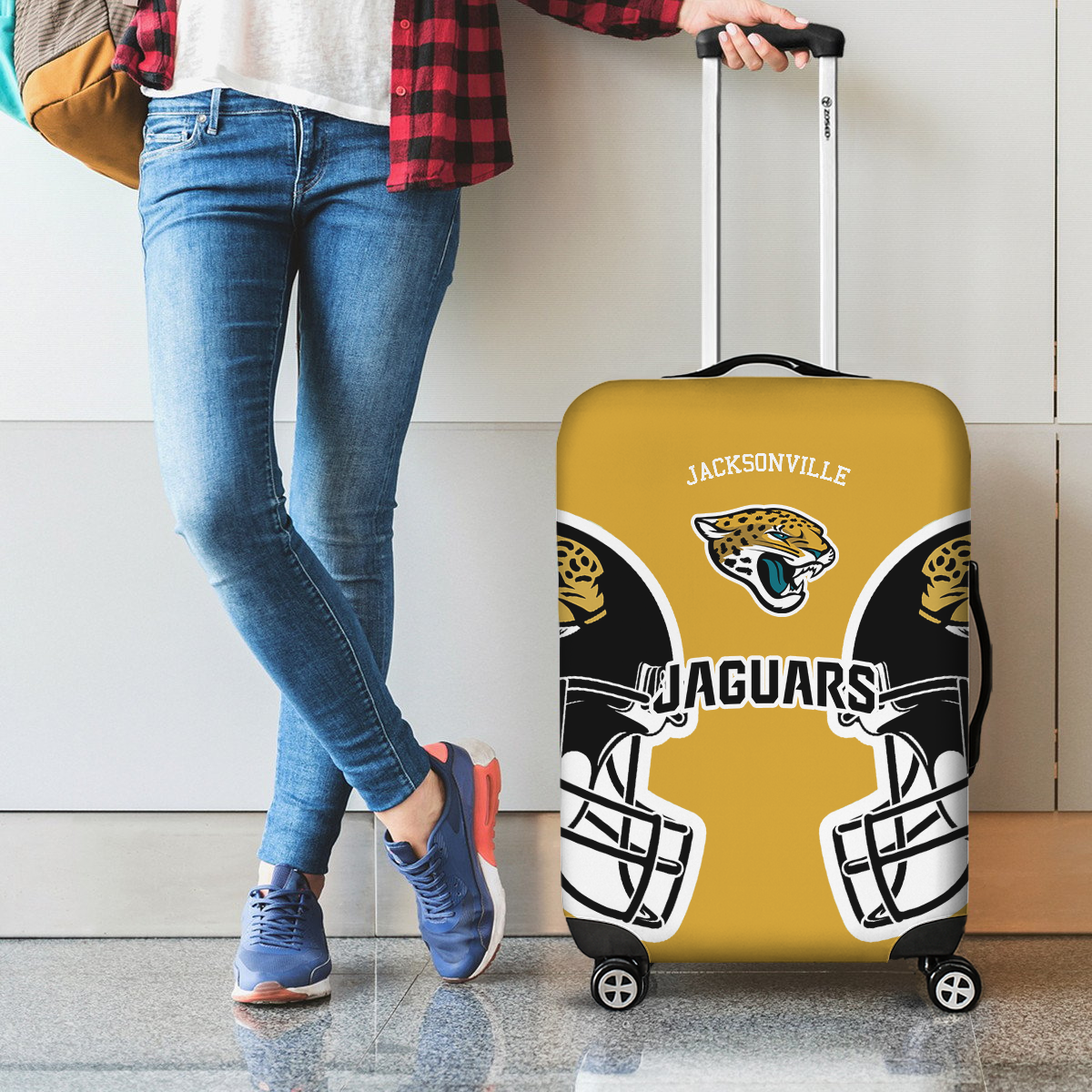 JJ NFL V2 Luggage Cover Suitcase Protector DDT NTL