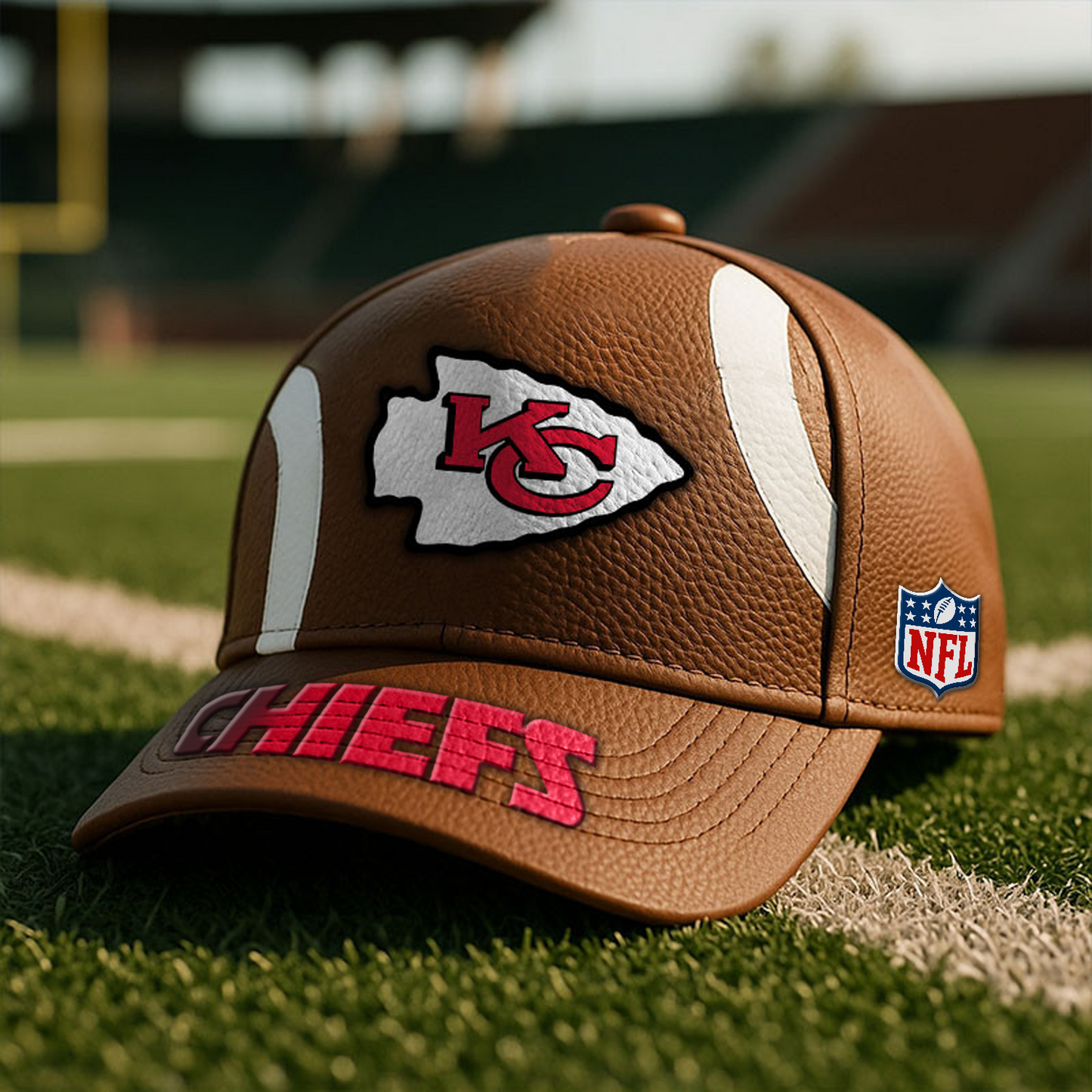 KC x NFL Football Special Brown Classic Cap DATND TANTD