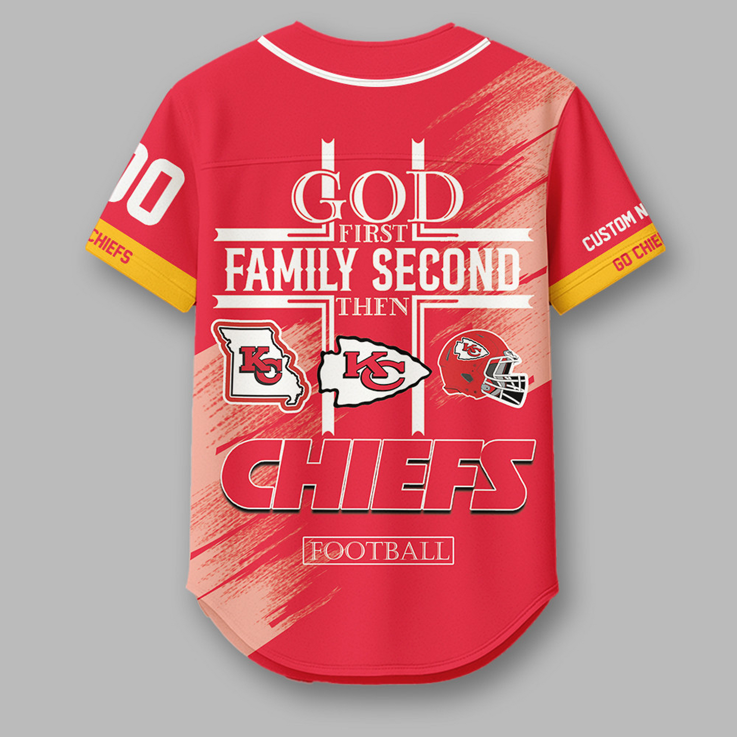 KC x NFL Premium NFL Baseball Jersey DATND TANTD