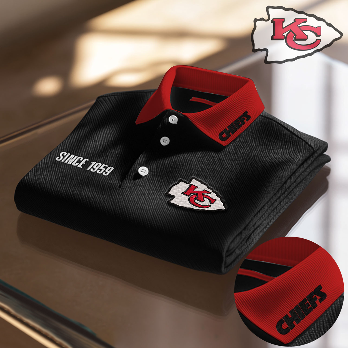 KC x NFL Premium Polo Shirt DatND DVT