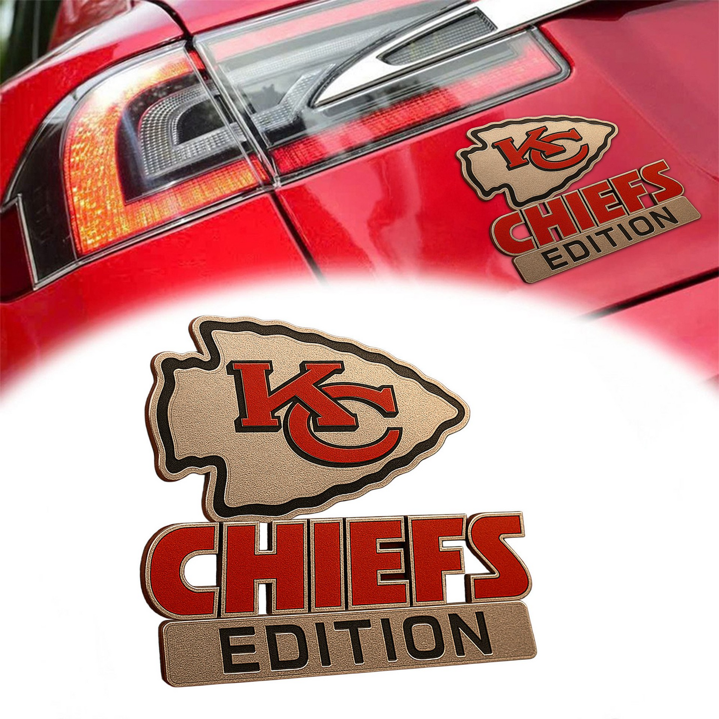 KCC Premium 3D Car Name Badge DDT TTV