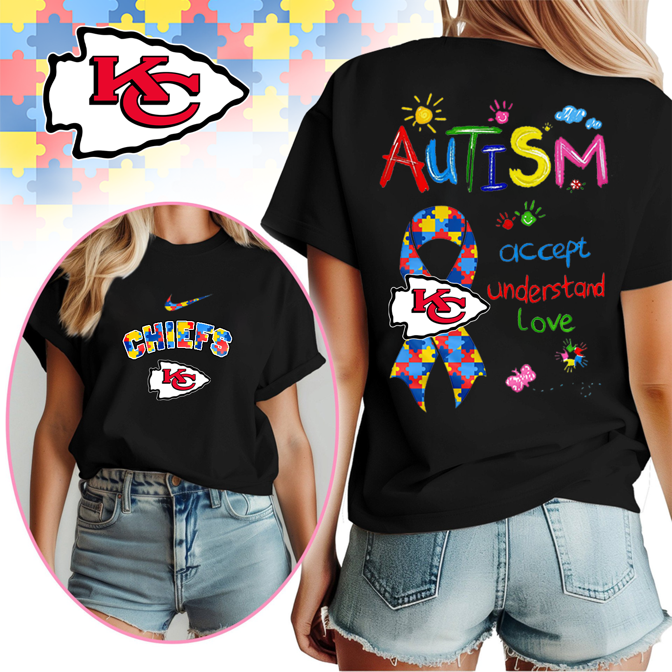 KCC Premium Autism Awareness 3D Shirt DDT TTV