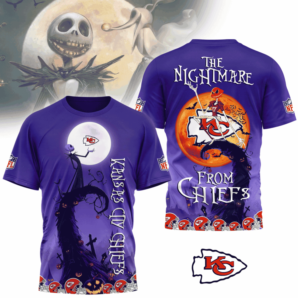 KCC Premium NFL X Halloween The Nightmare 3D Shirt DDT CTND