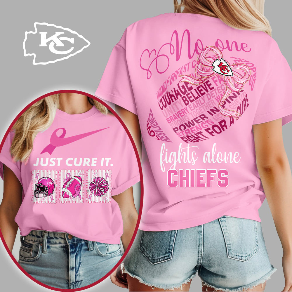 KCC x Premium NFL Breast Cancer Awareness T-Shirt DDT HLP
