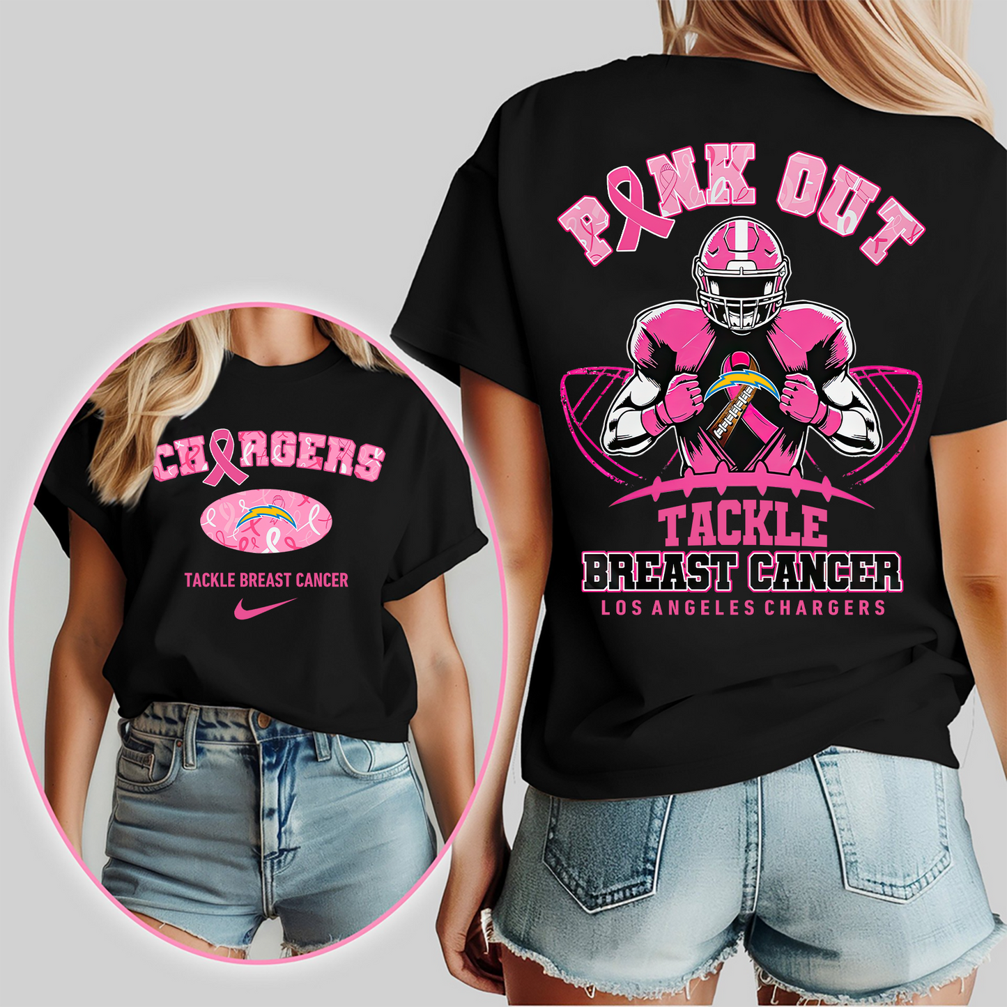 LAC Pink Out - Tackle Breast Cancer 3D Shirt DDT 060825 CTND