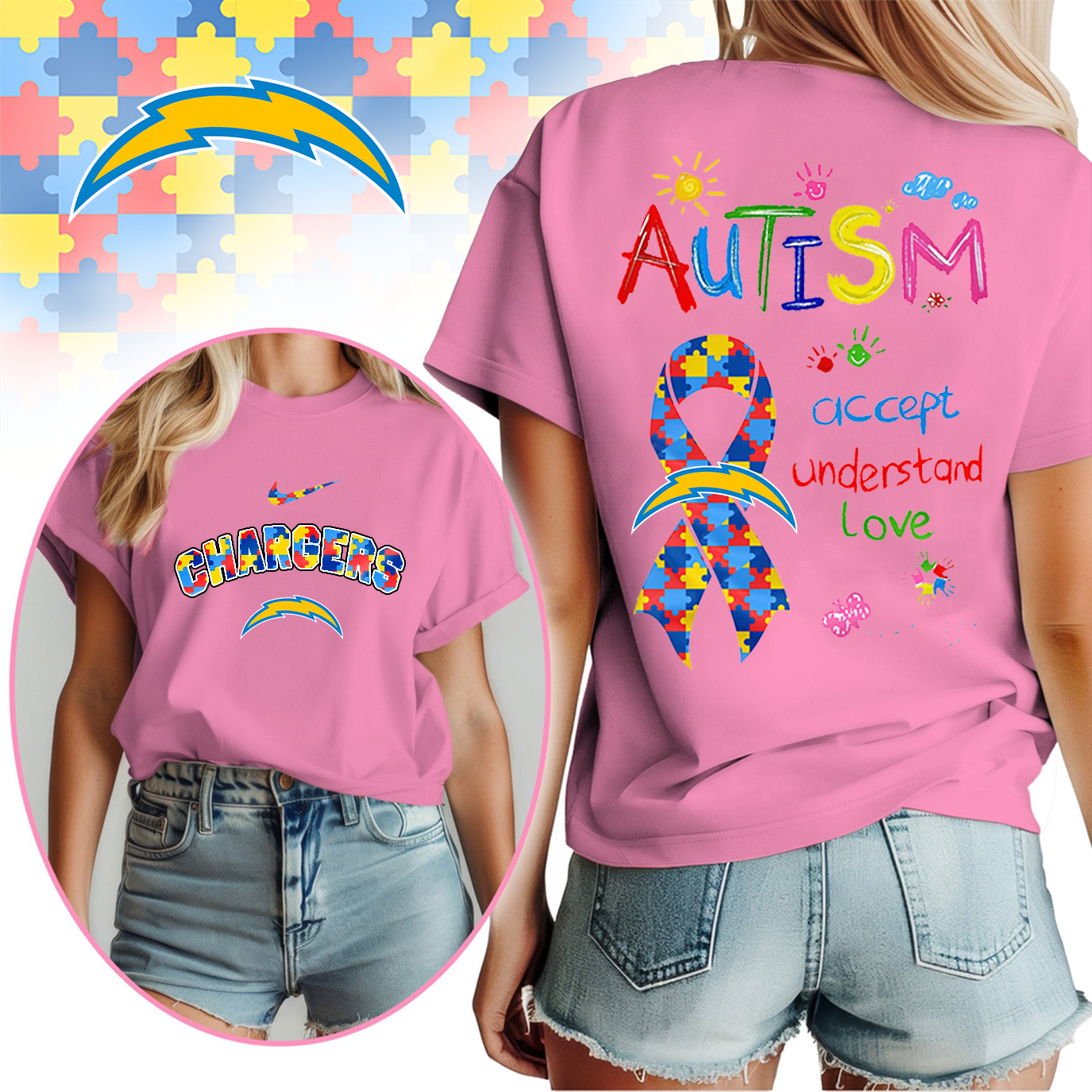 LAC Premium Autism Awareness 3D Shirt DDT TTV