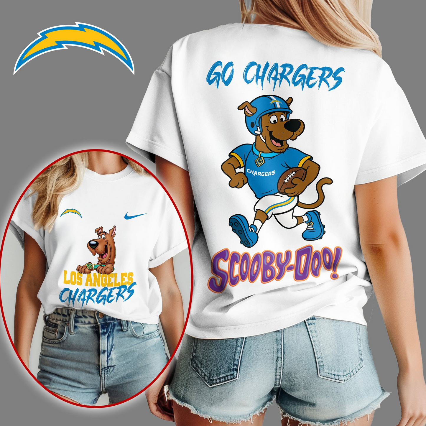 LAC Premium NFL Scooby-Doo Fan Women‘s Shirt DDT CTND