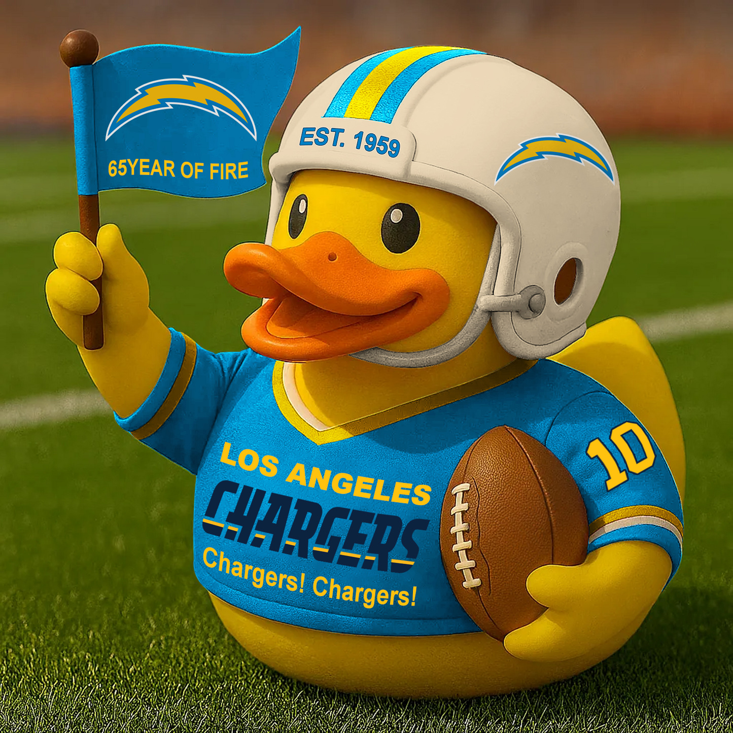 LAC x NFL Anniversary Rubber Duck DATND TANTD