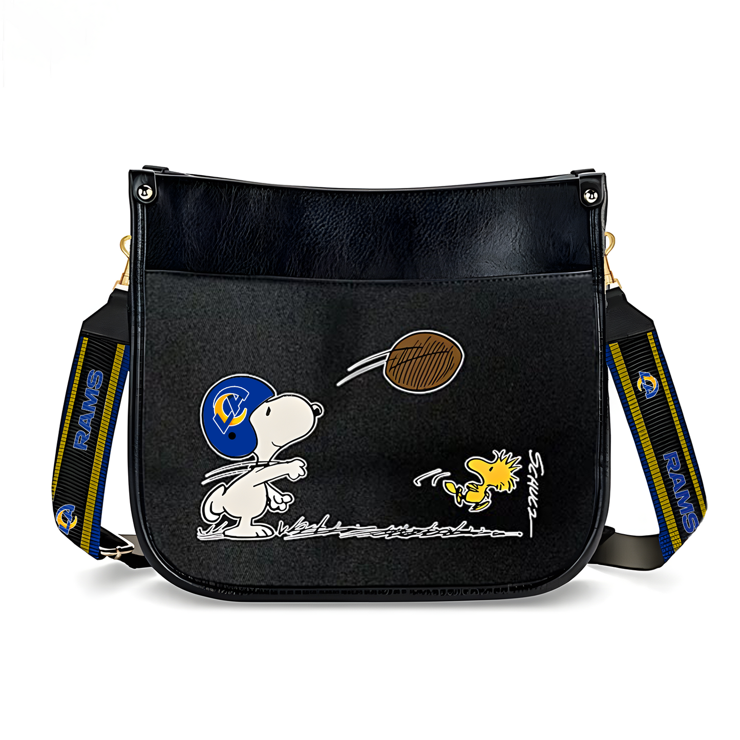 LAR x NFL Peanuts Snoopy Football Shoulder Bag DatND ThuongNH