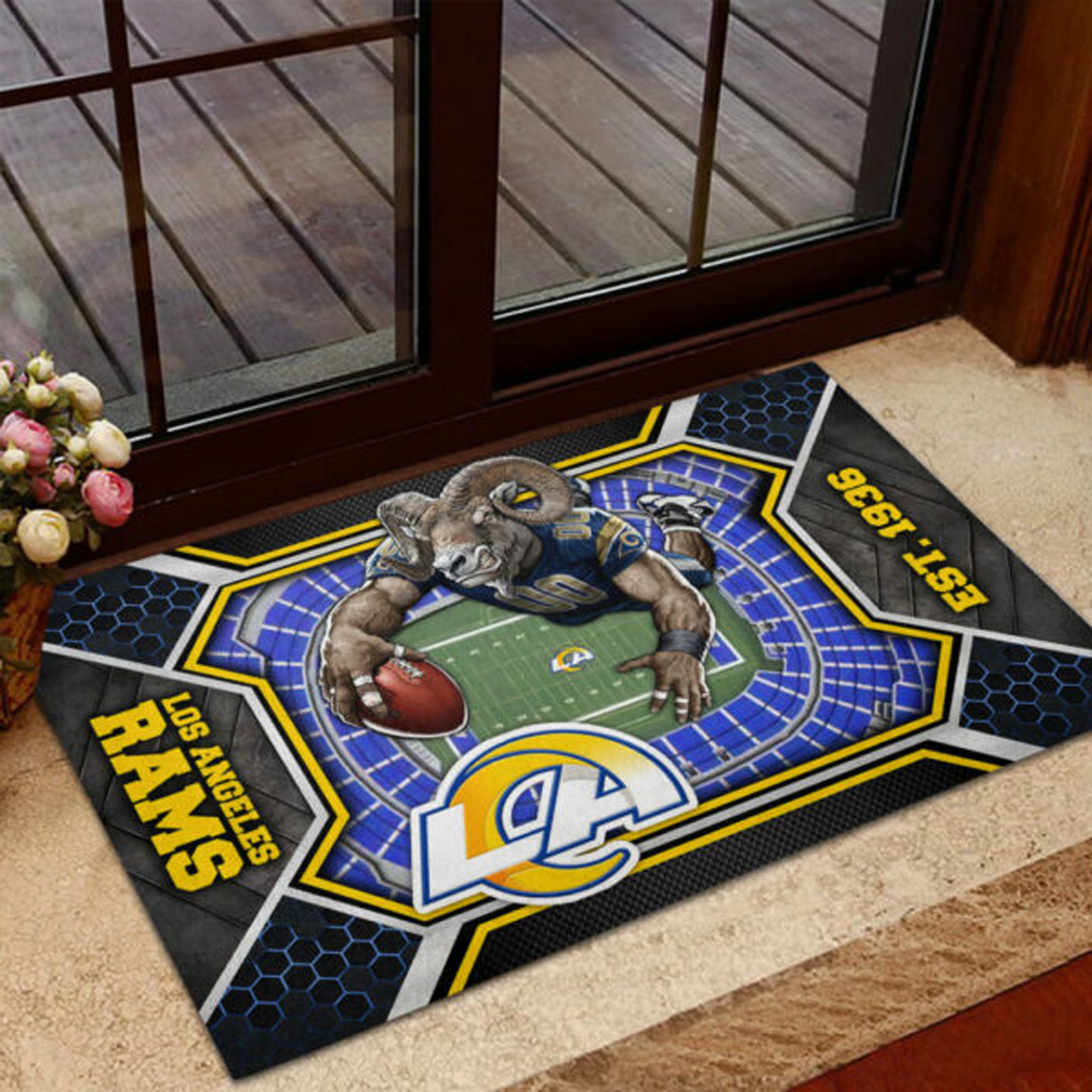 LAR x NFL Custom Doormat DATND TANTD