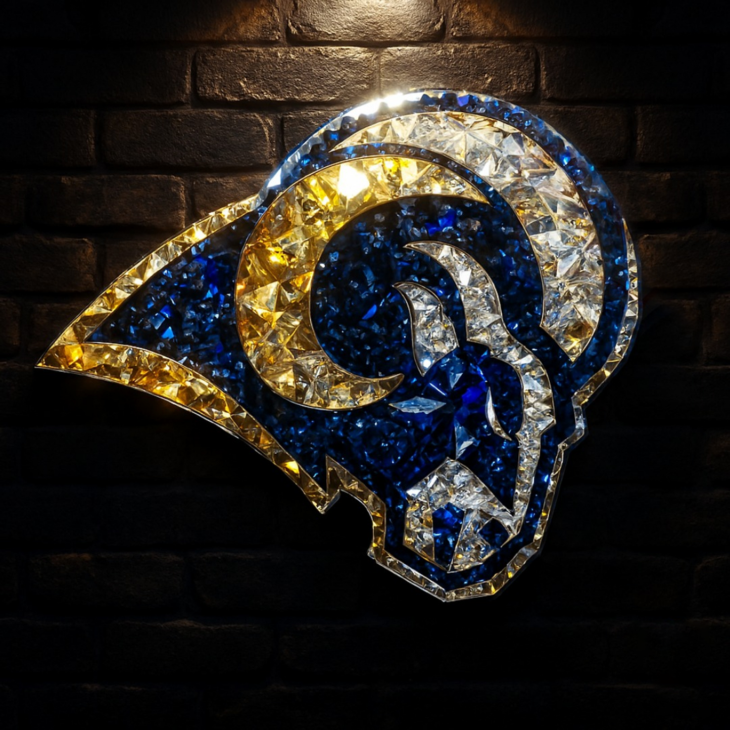 LAR X NFL Diamond Crystal Wall Art DatND DVT