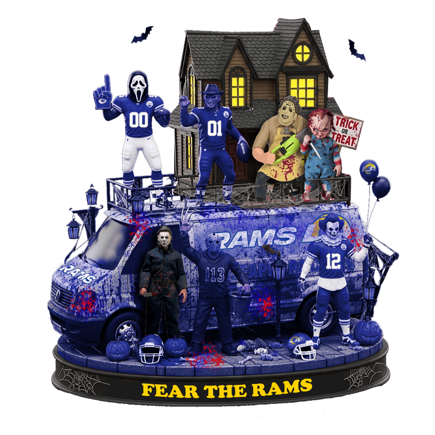 LAR x NFL Halloween Acrylic Plaque DATND TANTD