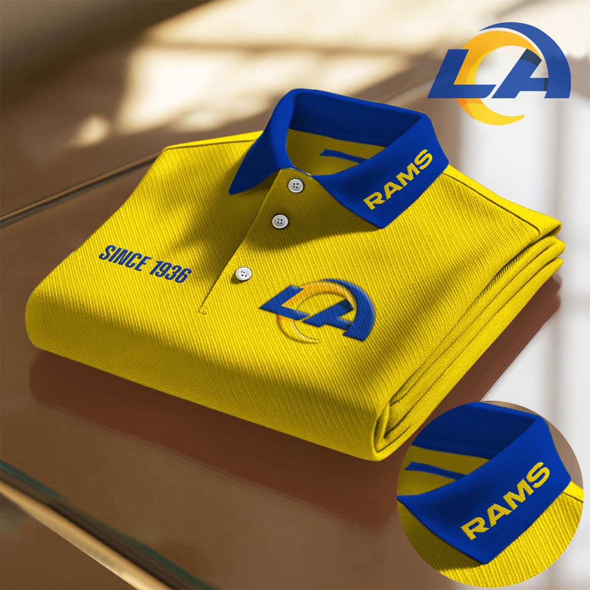 LAR x NFL Premium Polo Shirt DatND DVT